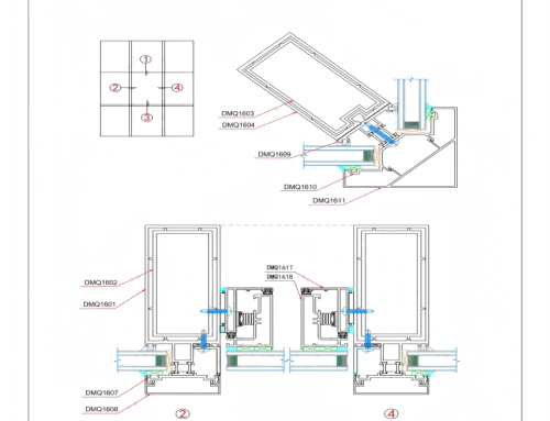 BJ-DMQ Series Heat-insulating Semi-hidden Frame Glass Curtain Wall
